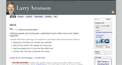 Desktop Screenshot of larryaronson.com