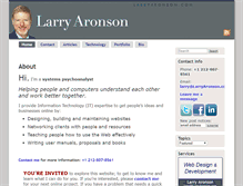 Tablet Screenshot of larryaronson.com